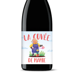 Bouteille de vin personnalisée - Cuvée de Mamie | Picrate