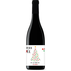 Bouteille de vin personnalisée - Noël Sapin Coeurs | Picrate