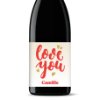 Bouteille de vin personnalisée - St-Valentin