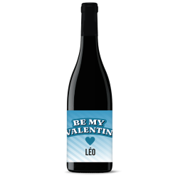 Bouteille de vin personnalisée - St-Valentin