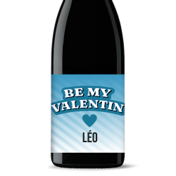 Bouteille de vin personnalisée - St-Valentin