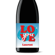 Bouteille de vin personnalisée - St-Valentin