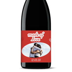 Bouteille de vin personnalisée - St-Valentin