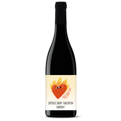 Bouteille de vin personnalisée - St-Valentin