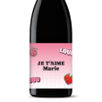 Bouteille de vin personnalisée - St-Valentin