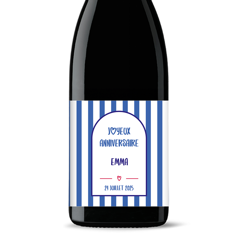 Bouteille de vin personnalisée - Anniversaire Disco Party | Picrate