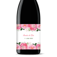 Bouteille de vin personnalisée - Mariage Coton Or | Picrate