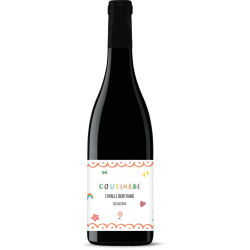 Bouteille de vin personnalisée - Cousinade Couleurs | Picrate