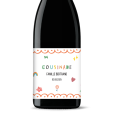 Bouteille de vin personnalisée - Cousinade Couleurs | Picrate