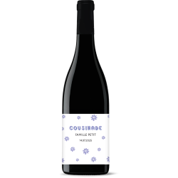 Bouteille de vin personnalisée - Cousinade Fleurs Violettes | Picrate