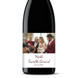 Bouteille de vin personnalisée -Noël Photo de Famille | Picrate