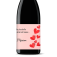 Bouteille de vin personnalisée - St-Valentin