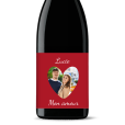 Bouteille de vin personnalisée - St-Valentin