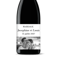 Bouteille de vin personnalisée - Mariage chic photo | Picrate