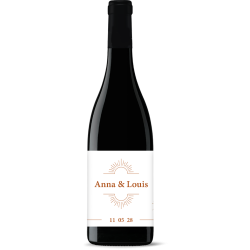 Bouteille de vin personnalisée - Mariage soleil | Picrate