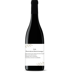 Bouteille de vin personnalisée - Check Témoin | Picrate
