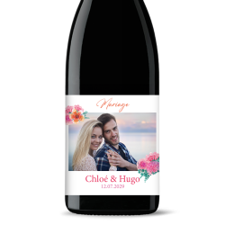 Bouteille de vin personnalisée - Mariage Photo Bloom | Picrate