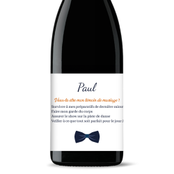 Bouteille de vin personnalisée - Check Mon Témoin | Picrate