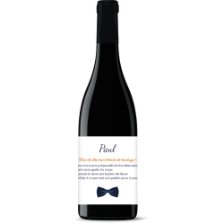 Bouteille de vin personnalisée - Check Mon Témoin | Picrate