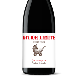 Bouteille de vin personnalisée - Annonce Grossesse édition  | Picrate