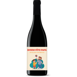 Bouteille de vin personnalisée - Bonne Fête Papa Garçon | Picrate
