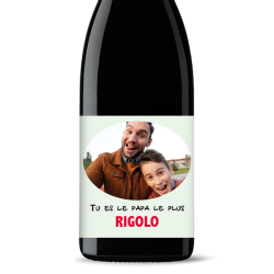 Bouteille de vin personnalisée - Tu es le papa le plus  | Picrate