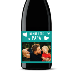 Bouteille de vin personnalisée - Bonne fête, Papa photo  | Picrate
