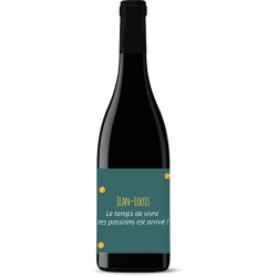 Bouteille de vin personnalisée - Passion Tennis Retraite | Picrate