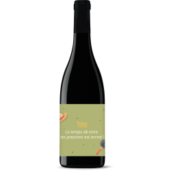 Bouteille de vin personnalisée - Passion Voyage Retraite | Picrate