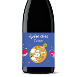 Bouteille de vin personnalisée - Apéro chez Celine | Picrate