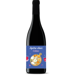 Bouteille de vin personnalisée - Apéro chez Celine | Picrate
