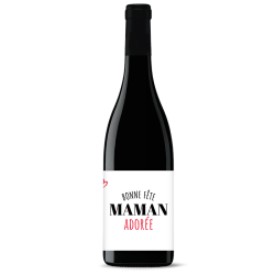 Bouteille de vin personnalisée - Bonne Fête Maman Adorée | Picrate