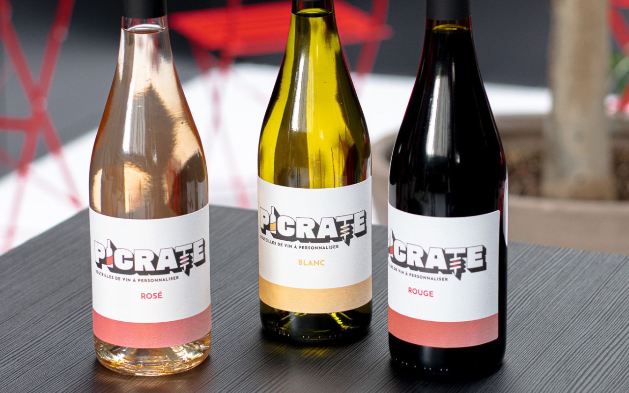 bouteilles de vin personnalisées picrate