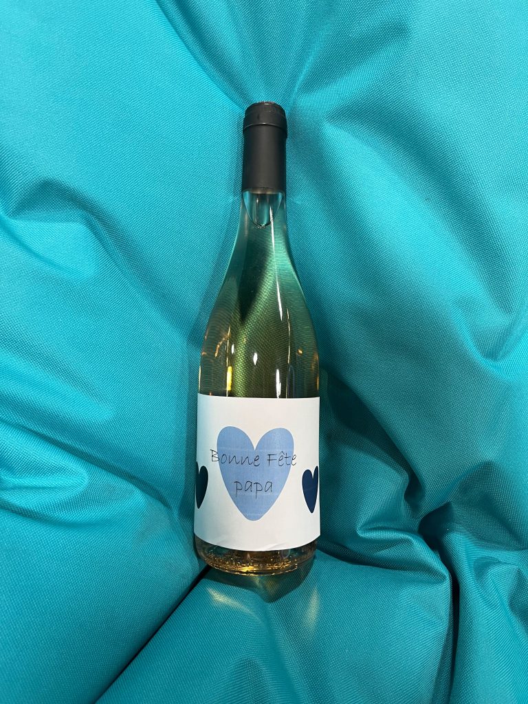 Bouteilles de vin personnalisées pour la fête des Pères