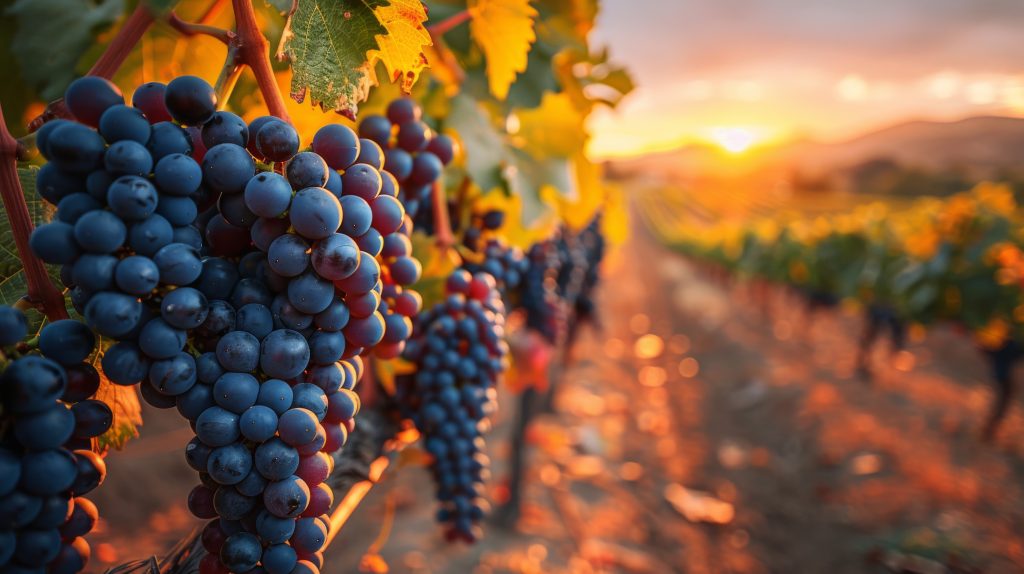 vue epoustouflante du vignoble avec les vignes et la nature