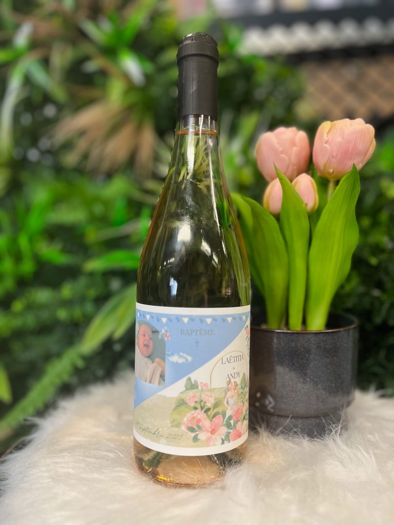 Bouteille de vin personnalisee