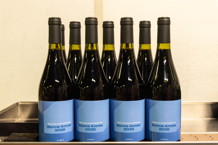 Bonne année au travail : vin personnalisé pour vos collaborateurs