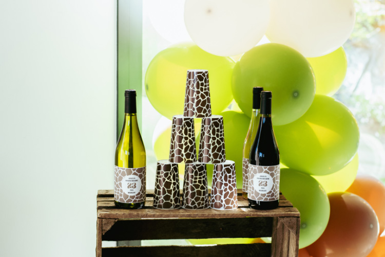 Bouteilles de vin personnalisées 