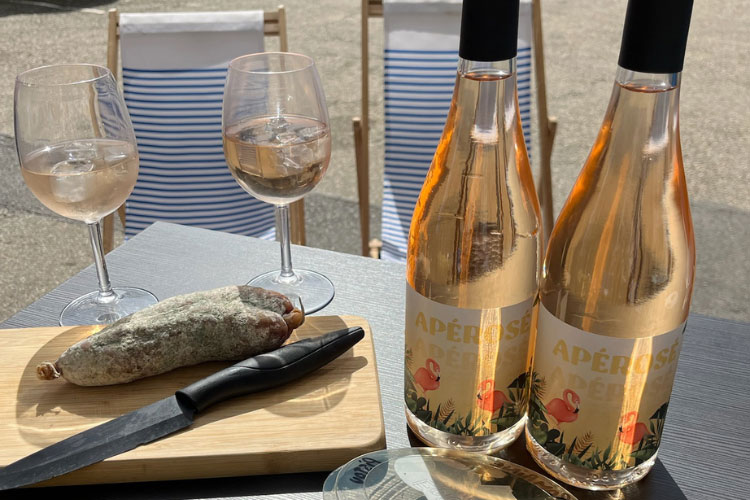 Vin rosé personnalisé