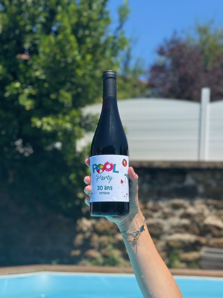 Bouteille de vin personnalisée