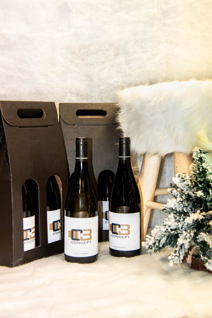 Bouteilles de vins personnalisées pour les fêtes de fin d'année